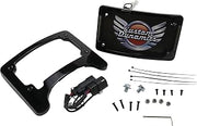 Custom Dynamics TS-ELIM-06BCM-B Turn Signal Eliminator with Tri-Radius Iluminated Plate Frame - Gloss Black