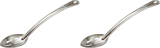 Winco 13" Stainless Steel Basting Spoon, Curved Handle, Heavy Duty (Pack of 2)
