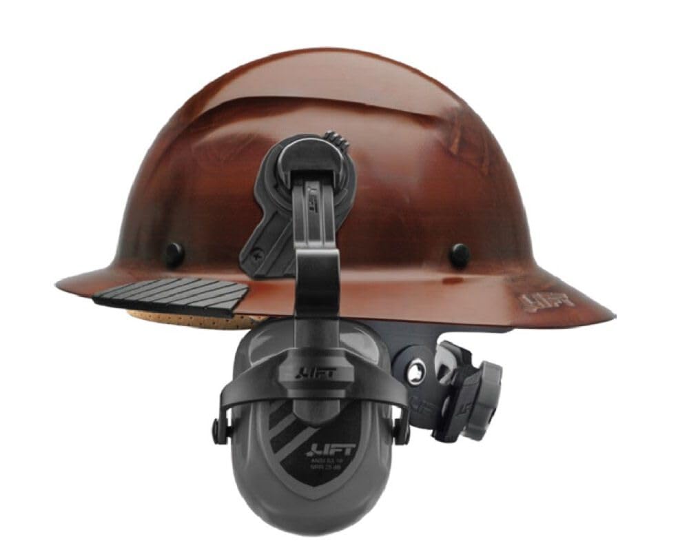 NOISE CONTROL - Mounting Bracket for DAX Hard Hats by LIFT Safety – One Size, Blend, Multicolor, Model HEPM-23BK