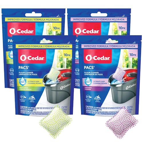 O-Cedar Lavender & Citrus / 10 Count (Pack of 4) / 2 Packs (Variety Pack) Floor Cleaners
