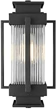 Harlan One Light Outdoor Wall Sconce Black