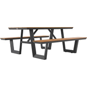 Urban 6'L Rectangular Picnic Table by Global Industrial – Plastic, Tan, Model OTZY-18A