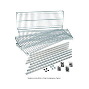 4-Shelf Shelving Unit Dimensions: 24" x 48" x 74" by Nexel – 24"x48"x74", Steel, Chrome, Model VP24487ZC