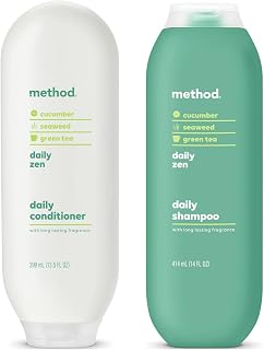 Method Daily Zen Shampoo and Conditioner, Gentle Daily Hair Care for Balance and Serenity, 1 CT.