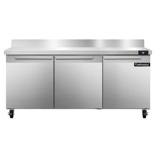 SW72-BS Three Section Work Top Refrigerator 72" W by Continental Refrigerator – 20.6 cubic_feet, Model r290