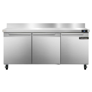 SW72-BS Three Section Work Top Refrigerator 72" W by Continental Refrigerator – 20.6 cubic_feet, Model r290
