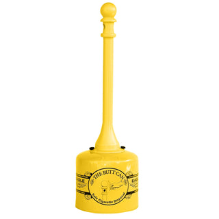 Cigarette Butt Receptacle by Eagle – 5 Gallon, Alloy Steel, Yellow, Model 1205