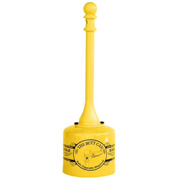 Cigarette Butt Receptacle by Eagle – 5 Gallon, Alloy Steel, Yellow, Model 1205