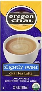Oregon Chai Tea CHAI SLGHT Sweet, 32 FO, PK- 6