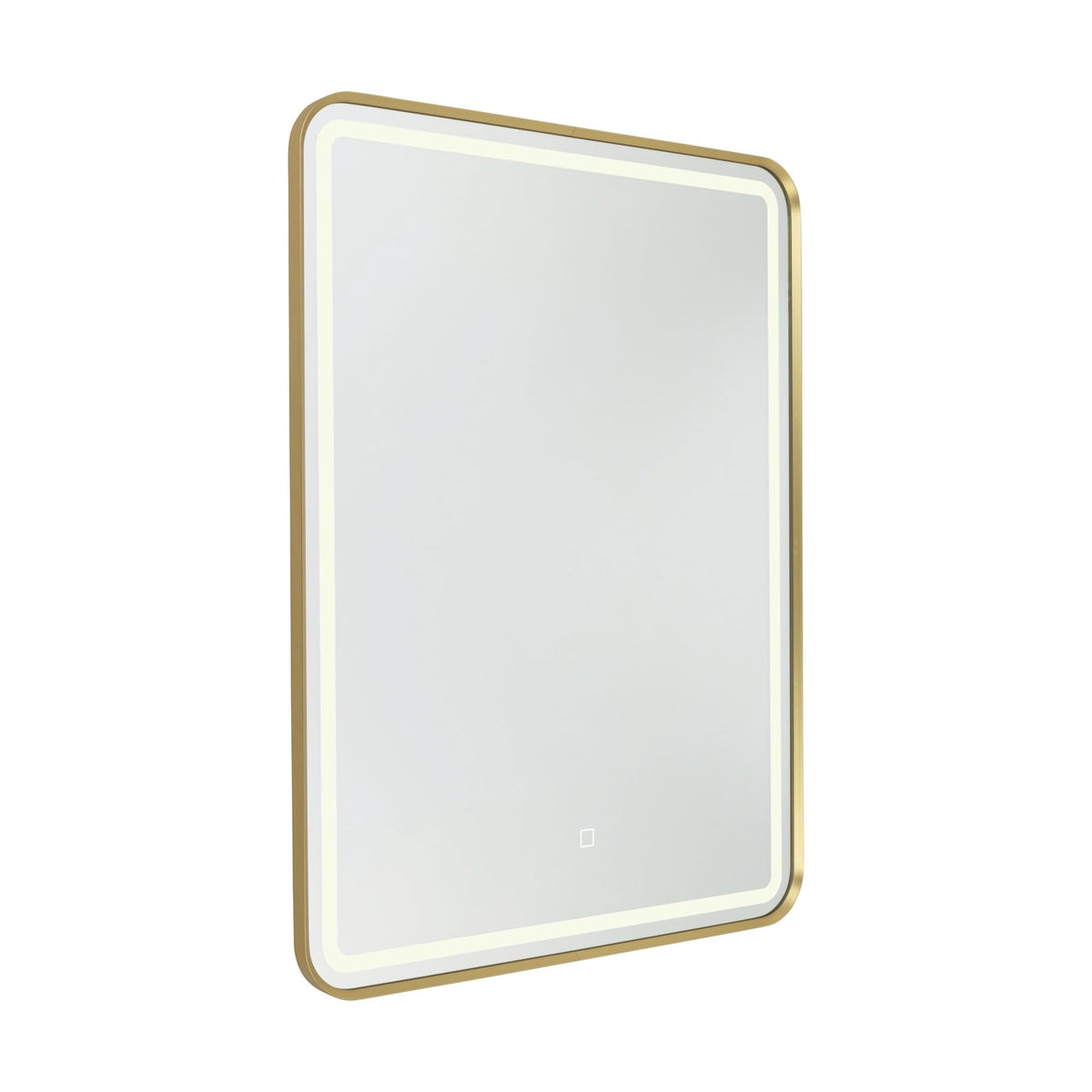 Reflections - Rectangular Mirror - Brushed Brass by Artcraft – 31.5"L x 1.5"W, Metal, Brushed Brass, Model AM352