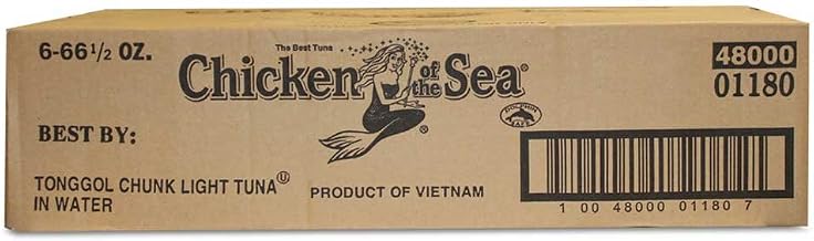 Chicken Of The Sea Chunk Light Tongol Tuna in Springwater, 66.5 Ounce - 6 per case.