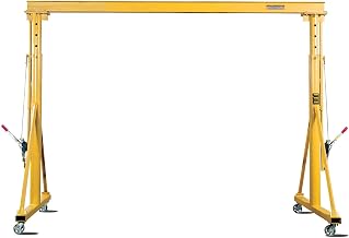 Contrx Telescopic Height Gantry Crane, 2000 Lb. Capacity, 8'-12' Adjustable Height, 8' Span