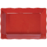 Melamine Serving Bowl with Ruffled Edges by HUBERT – Melamine, Red, Model H0069-RED
