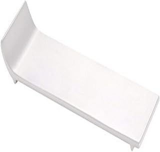 CAC China Sunrise Square New Bone White Porcelain Rectangular Long Flat Tray, 12 by 3-3/4 by 1-1/4-Inch, 12-Pack
