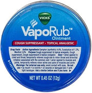 (2) Vicks Vaporub Topical Ointment 12g Tin Travel Size by Vick