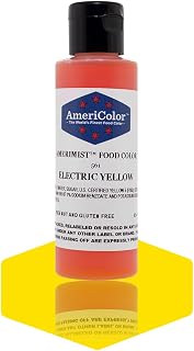 AmeriColor AmeriMist Electric Yellow Airbrush Food Color, 4.5 oz