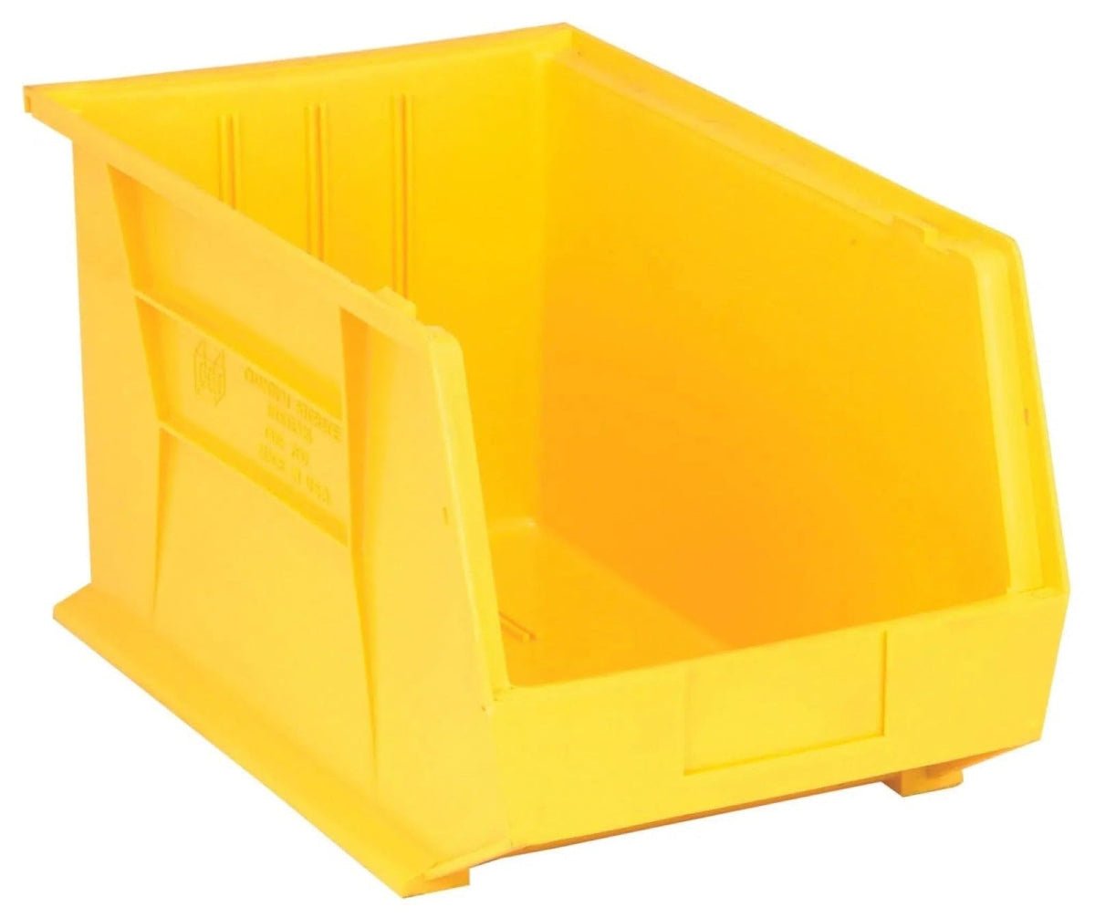 QUANTUM STORAGE SYSTEMS Yellow / 18L x 11W x 10H / Ultra Stack & Hang Open Storage Bins