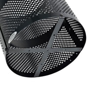 Global Industrial Black / 23.5 inches (Diameter) x 40 inches (Height) / Industrial Trash, Recycling & Compost
