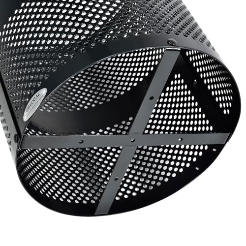 Global Industrial Black / 23.5 inches (Diameter) x 40 inches (Height) / Industrial Trash, Recycling & Compost