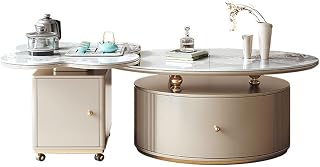 Coffee Table Rock Board Tea Table Tea Brewing Integrated Home Living Room Simple Movable Small Side Table Simple Mesa para Centro De Sala