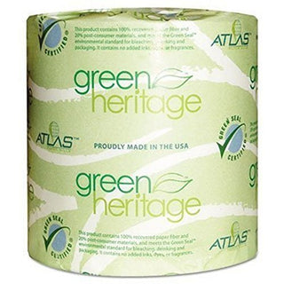 Green Heritage 276 4.5" Length, 3.1" Width, 2-Ply Bathroom Tissue