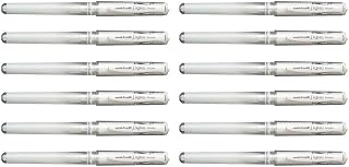 Uni-Ball Signo Broad Point Gel Impact Pen White (12 Pens)