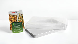 Naturals Big Batch Pan with Lid and Recipe Booklet by Nordic Ware – Extra-Large High-Sided + Lid + Recipe Booklet, Aluminum, Natural, Model 35769AMZM