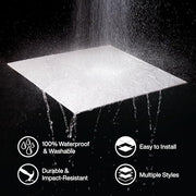 Genesis White / 24 inch x 24 inch / Modern Vinyl Flooring