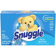 Fabric Softener Dryer Sheets by Snuggle – 80 Count (Pack of 1), White, Model 30072613451112