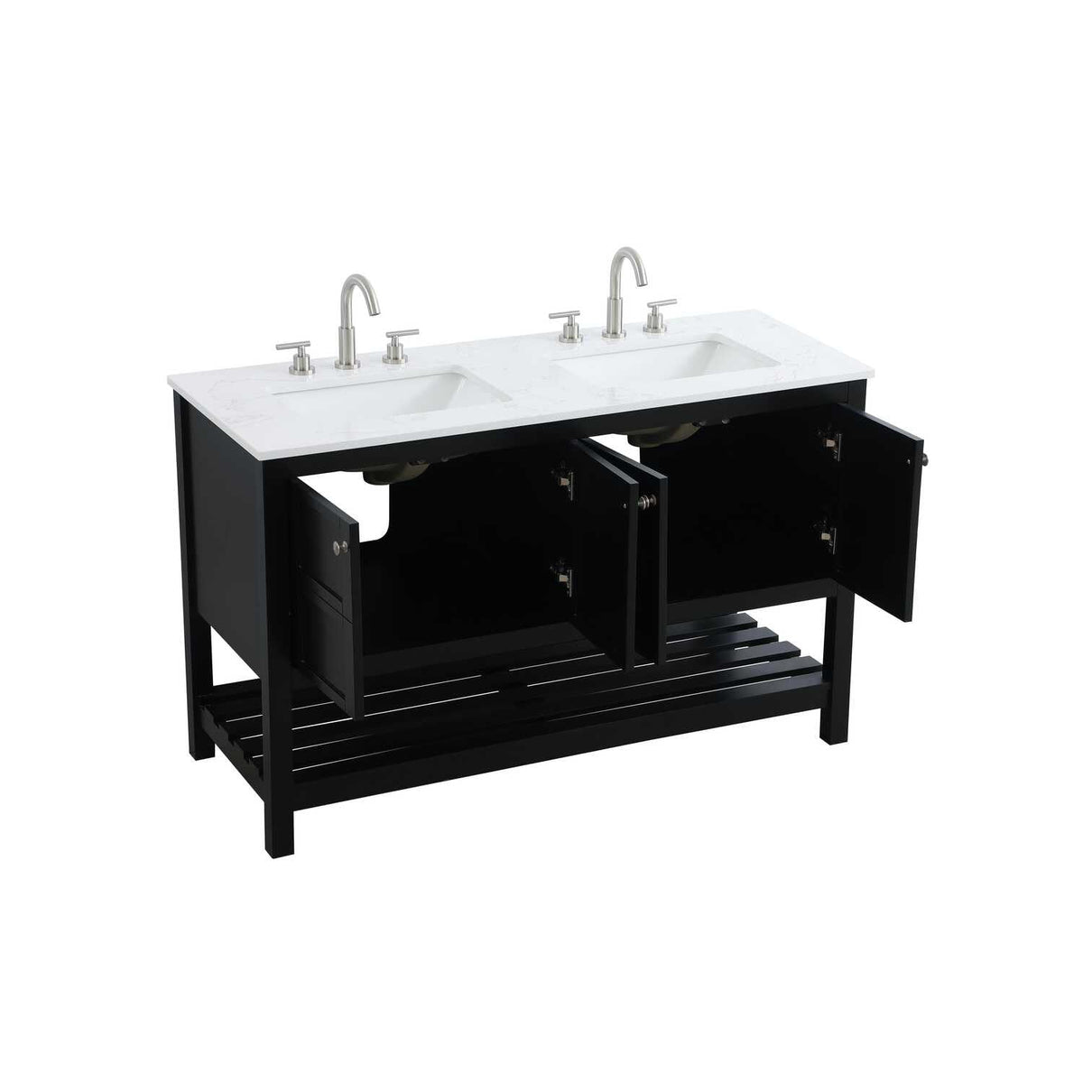 Theo Bathroom Vanity black by Lighting Design – Wood, Black, Model VF16454DBK