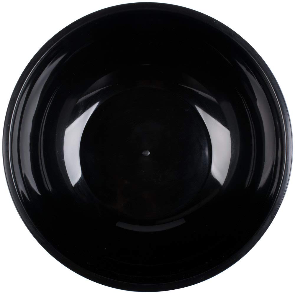 Round Serving Bowls - 160 Oz | 12" | Black | Pack of by Fineline settings – 160.0 ounces, Polypropylene (PP), Black, Model HPB12610PP.BK