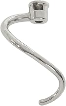 KitchenAid KSMC7QDH, Stainless Steel Dough Hook Attachment for 7 Quart & 8 Quart Bowl-Lift Stand Mixers, Heavy Duty Mixer Kneading Attachment, Commercial Mixer Dough Hook, Silver, Pack of 1