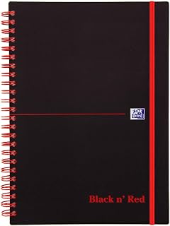 Black n' Red A5 Twinwire Poly Cover Notebook - Black/Red