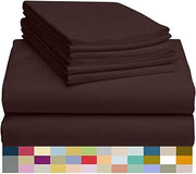 4PCs 800-Thread-Count 100% Cotton Bed Sheets, King Silver Sheet Set, Single Ply Long-Staple Yarns, Fits Mattress Up to 14'' Deep Pocket Best-Bedding (Silver King Sheets)