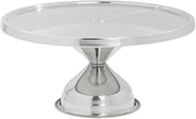 Royal Industries Round Cake Stand, Chrome, 12"