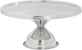 Royal Industries Round Cake Stand, Chrome, 12"