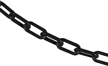 Mr. Chain Plastic Barrier Chain, Black, 500 ft Length (30003-500)