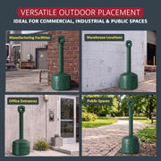 Justrite Forest Green / 4 Gallon / Cease-Fire Smoking Receptacles