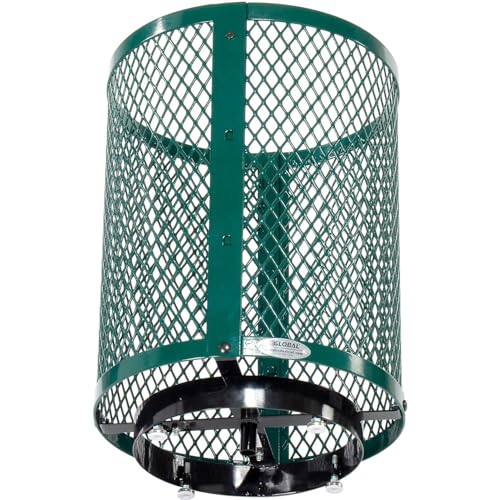Global Industrial Green / 36 Gallon / Industrial Trash, Recycling & Compost