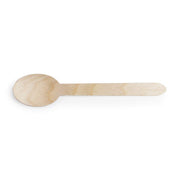 Plant-based Compostable 6in Wooden Spoon (Case of 1000) by Vegware – Wood, Wooden, Pack of 1000, Model VT-SP6