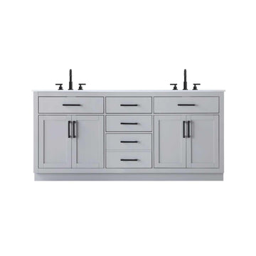 Alden Bathroom Vanity Grey by Lighting Design – Wood, Grey, Model VF29772DGR