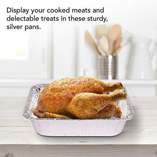 Aluminum Pans 9x13 Disposable Foil Pans (30 Pack) - Half Size Steam Table Deep Trays - Tin Foil Pans Great for Cooking by Stock Your Home – 1 Pack Pack of 30, 9.0 kilograms
