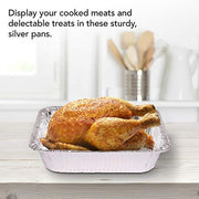 Stock Your Home 1 Pack Pack of 30 / Silver / Without Lids Disposable Cookware