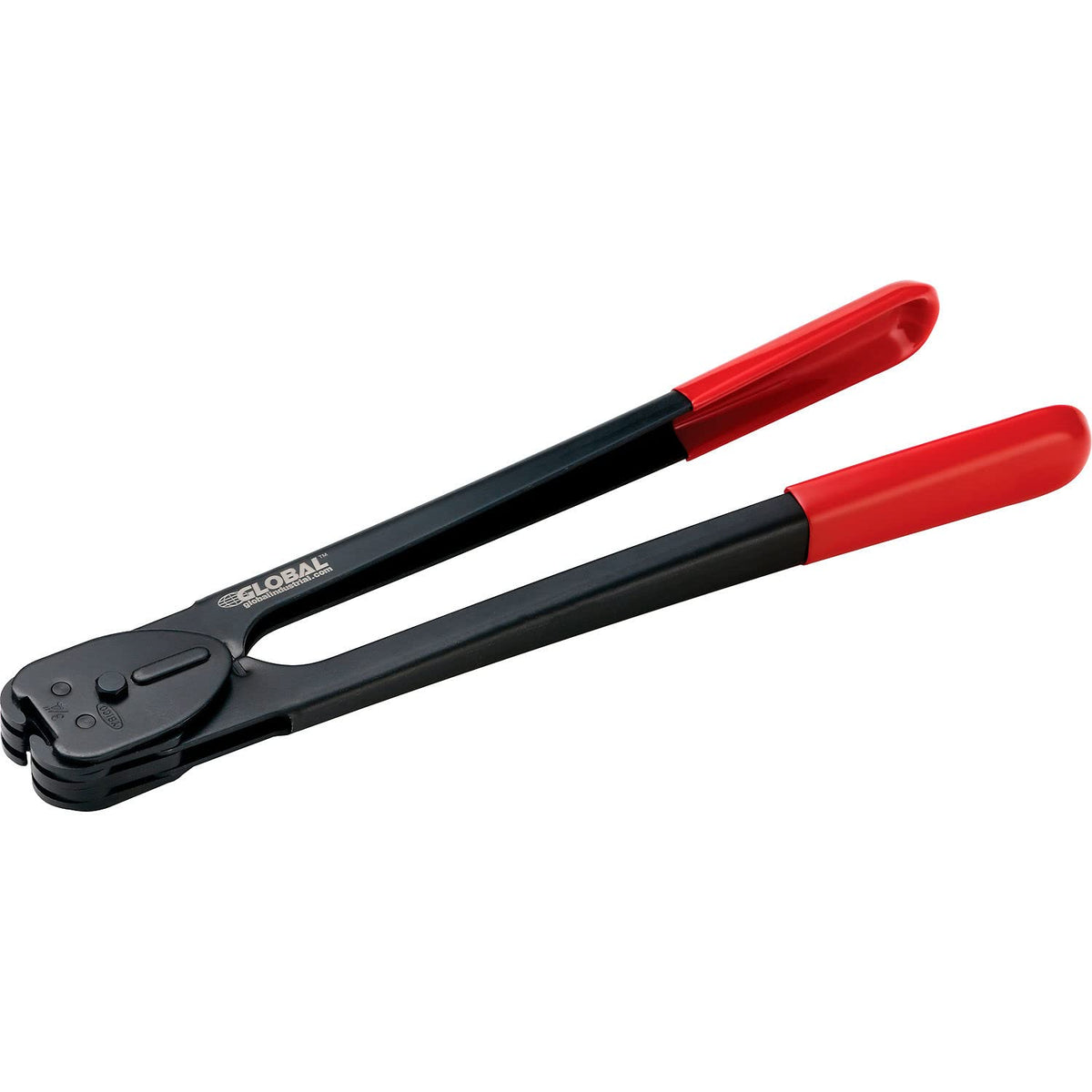 Sealer for 3/4" Strap Width by Global Industrial – 15.95"L x 4.13"W x 1.38"H, Steel, Black, Model C3126
