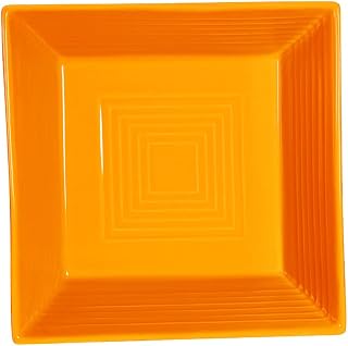 CAC China TG-B8-TNG Square Bowl Tangerine 42oz 8", Set of 24