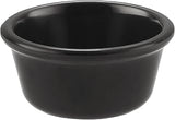 CAC Melamine Ramekin Black 6oz 3 7/8", Box of 12