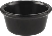 CAC Melamine Ramekin Black 6oz 3 7/8", Box of 12