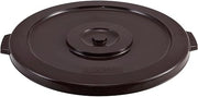 Plastic Trash Can Lid by Global Industrial – 32 Gallon, 32.0 gallons, Plastic, Brown, Model XDW-008-1-BN