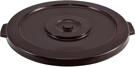 Global Industrial Plastic Trash Can Lid, 32 Gallon, Brown