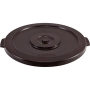Plastic Trash Can Lid by Global Industrial – 32 Gallon, 32.0 gallons, Plastic, Brown, Model XDW-008-1-BN